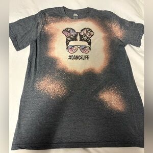#DanceLife Graphic Kids T-Shirt - Gray and Tan